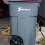 recycling works commercial glass recycling 64 gallon bin