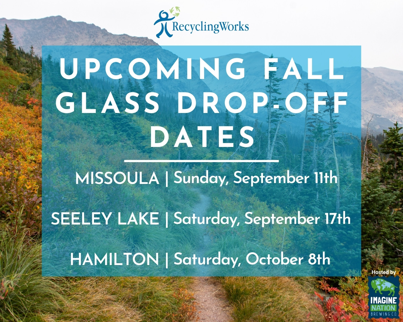 Upcoming Glass Recycling Drop-off Dates – Fall 2022
