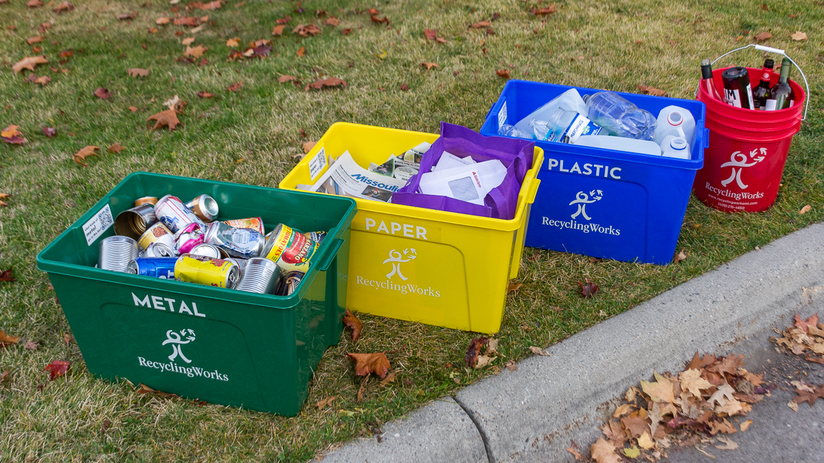 multi-stream recycling bins missoula recycling works