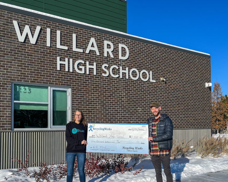 willard high school elf fund donation recycling works 2022