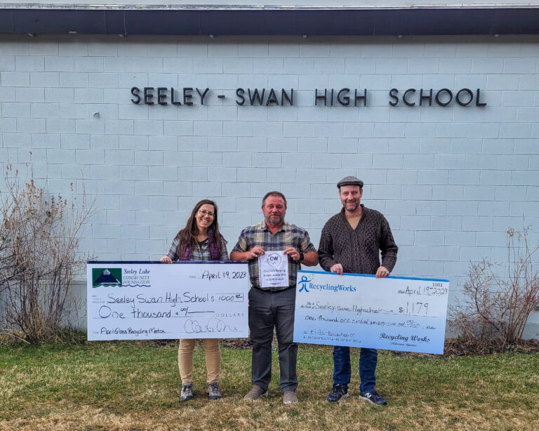Recycling Works Seeley Swan High School Donation